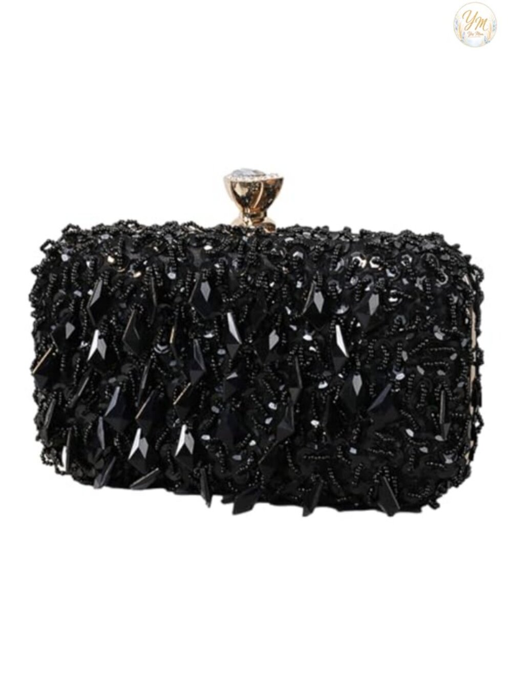 Beaded Sequin Evening Clutch: Embroidered Cocktail Wedding Party Purse